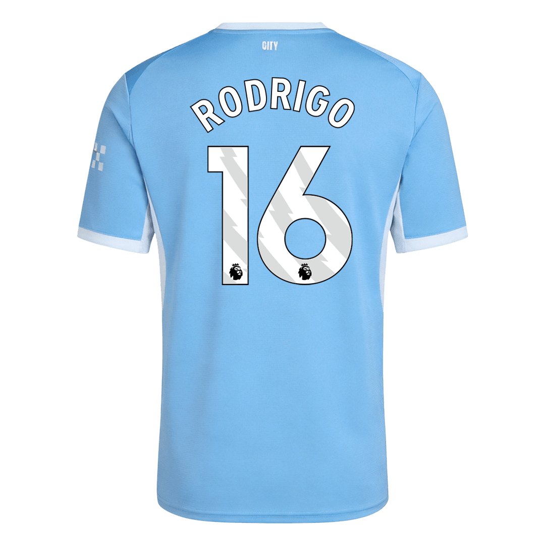 Camiseta RODRIGO #16 Manchester City 2026/27 Primera Equipación - Versión Hincha