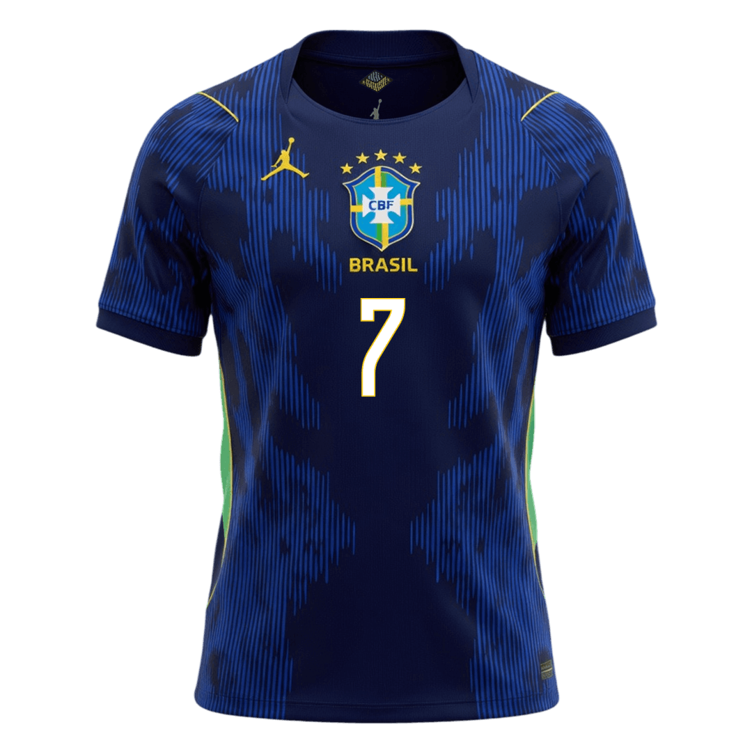 Camiseta VINI JR. #7 Brazil 2026 Segunda Equipación Copa del Mundo - Versión Hincha