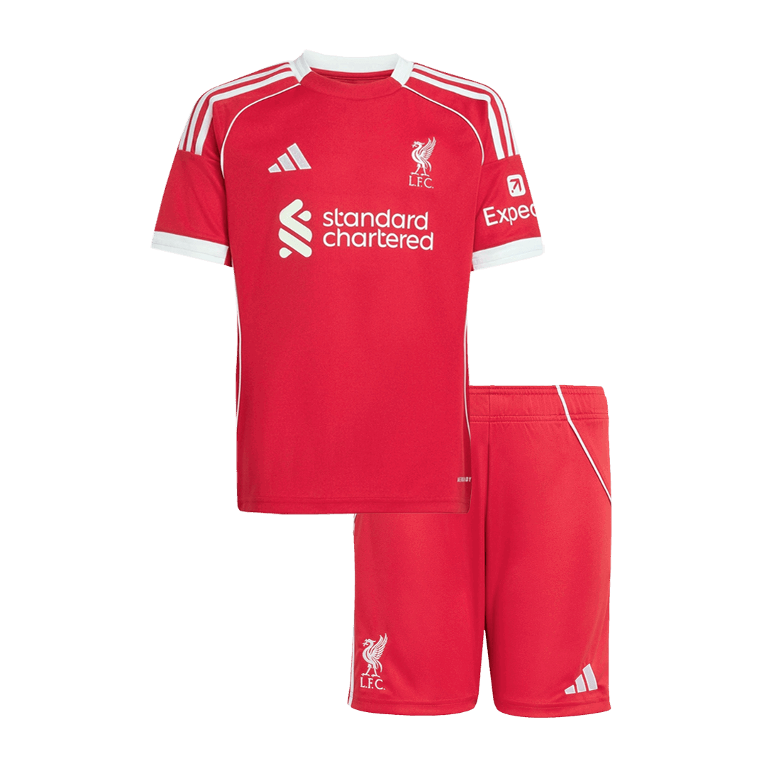 Miniconjunto Liverpool 2025/26 Primera Equipación Niño