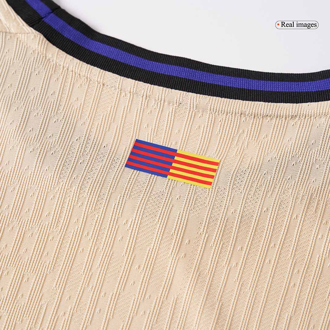 UCL Camiseta Auténtica LAMINE YAMAL #10 Barcelona 2025/26 Segunda Equipación-Versión Jugador