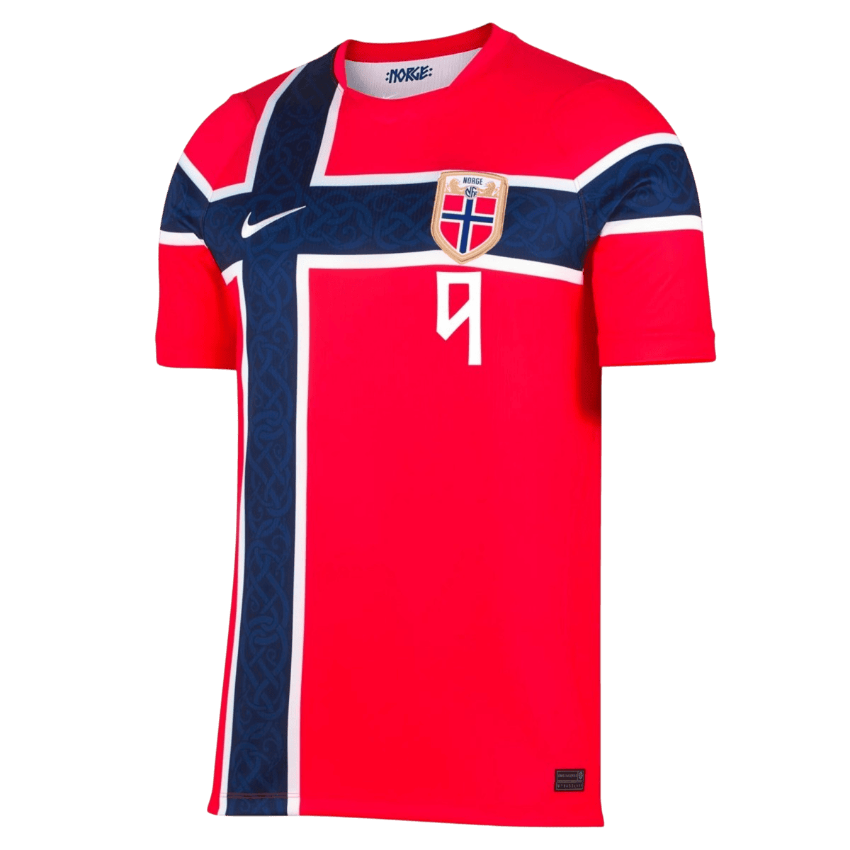 Camiseta BRAUT HAALAND #9 Norway 2026 Primera Equipación Copa del Mundo - Versión Hincha