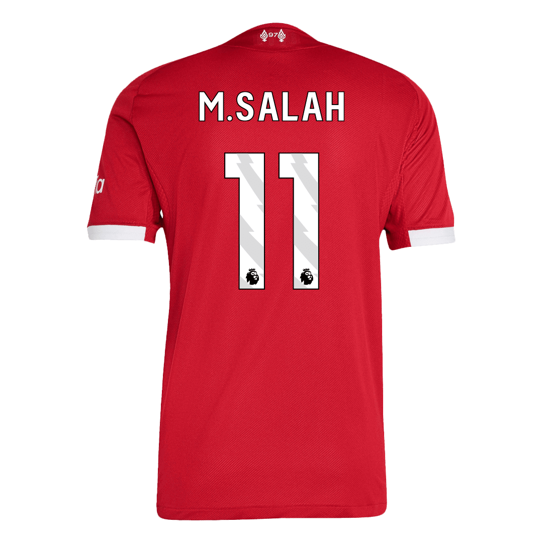 Camiseta Auténtica M.SALAH #11 Liverpool 2025/26 Primera Equipación-Versión Jugador
