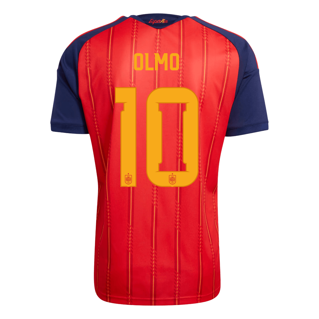 Calidad Premium Camiseta OLMO #10 Spain 2026 Primera Equipación Copa del Mundo -Versión Hincha