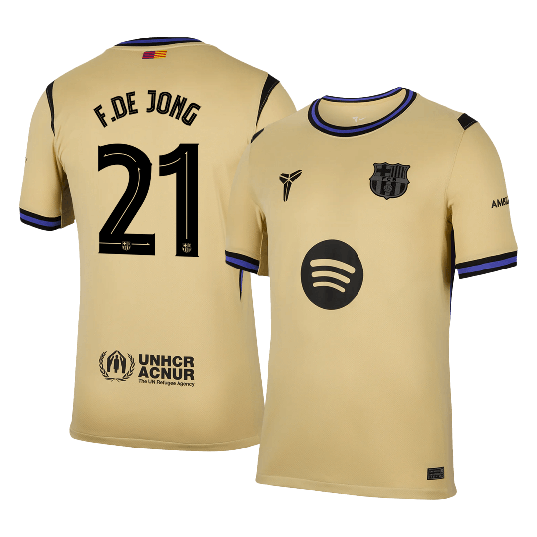 UCL Camiseta F.DE JONG #21 Barcelona 2025/26 Segunda Equipación-Versión Hincha