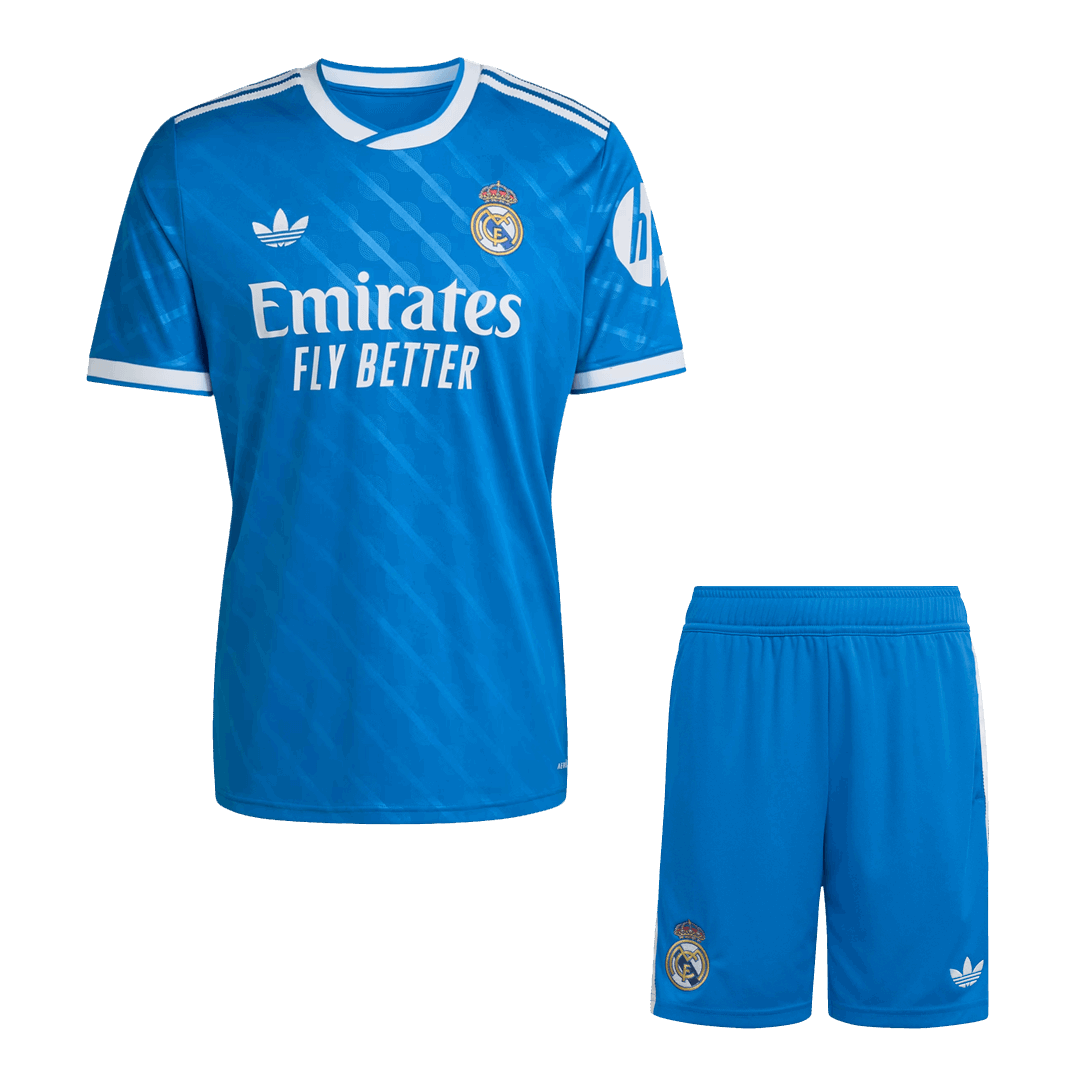 Conjunto Real Madrid
2025/26 Tercera Equipación (Camiseta + Pantalón Corto)
