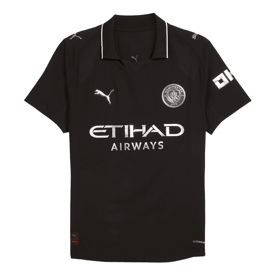 Camiseta Auténtica RODRIGO #16 Manchester City 2025/26 Segunda Equipación-Versión Jugador
