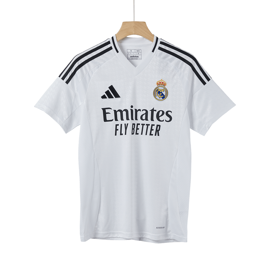 Camiseta Real Madrid 2024/25 Primera Equipación Mbappé #9 - Versión Hincha