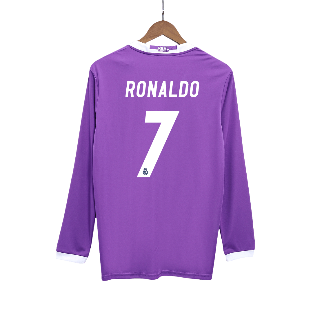 Camiseta Retro 2016/17 Ronaldo #7 Real Madrid Manga Larga