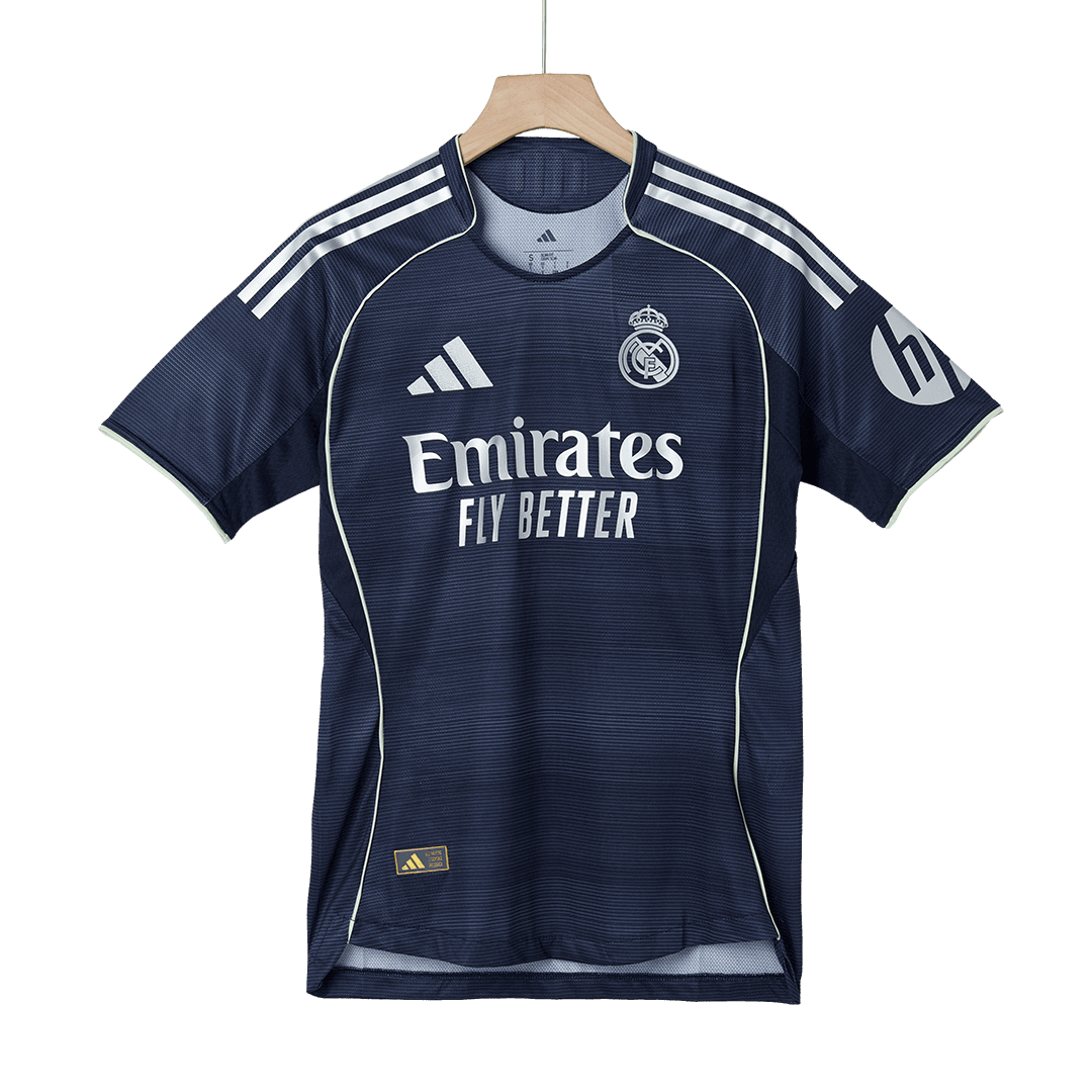 Camiseta Auténtica MBAPPÉ #9 Real Madrid 2025/26 Segunda Equipación-Versión Jugador