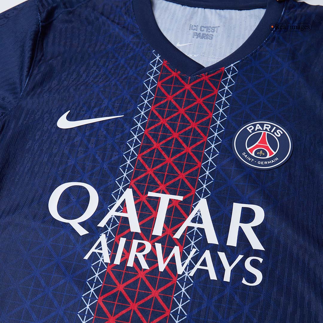 Camiseta Auténtica O.DEMBÉLÉ #10 PSG 2025/26 Primera Equipación-Versión Jugador
