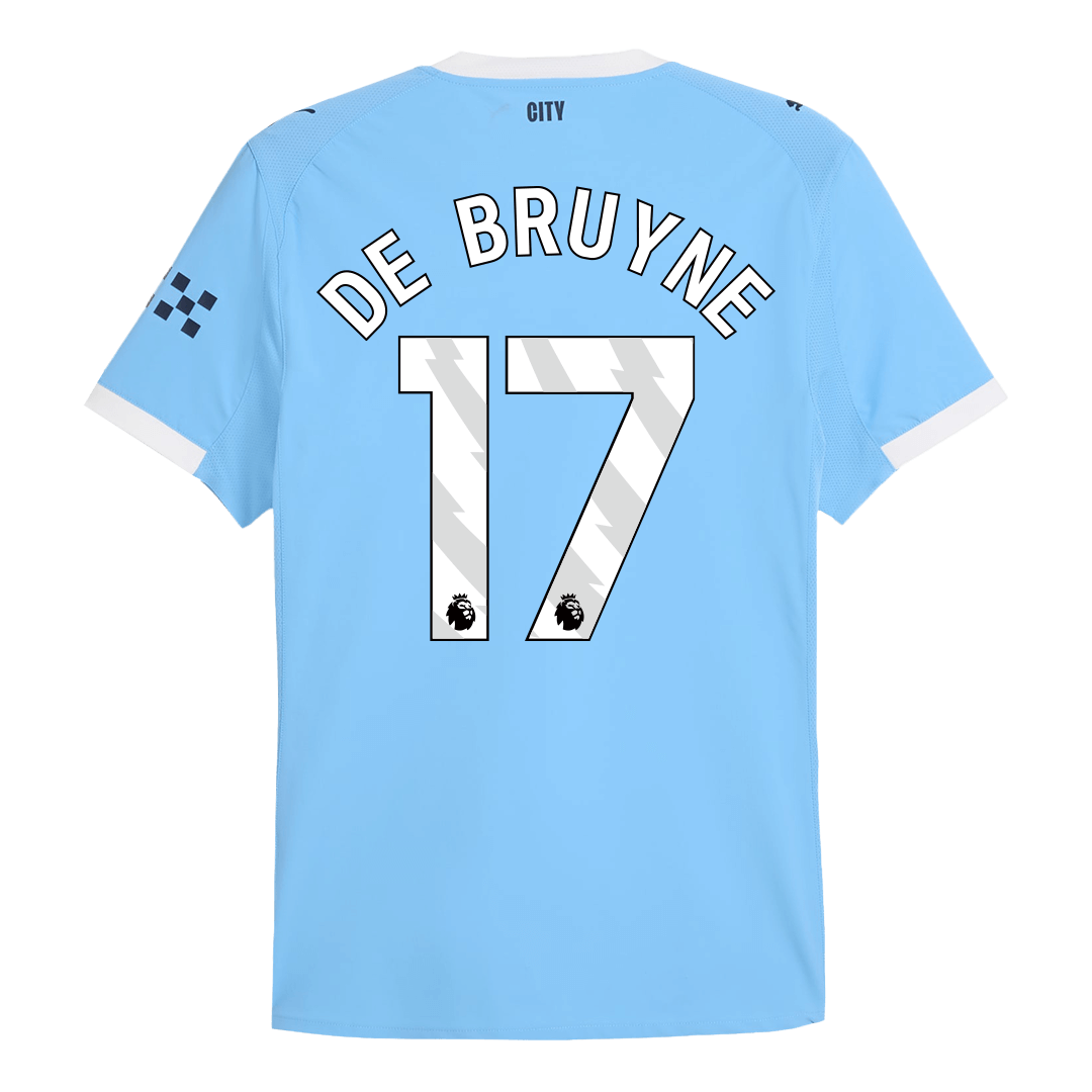 Camiseta Auténtica DE BRUYNE #17 Manchester City 2025/26 Primera Equipación-Versión Jugador