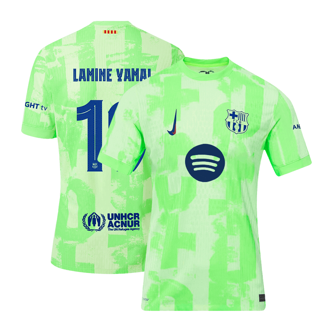 Camiseta LAMINE YAMAL #19 Barcelona 2024/25 Tercera Equipación - Versión Jugador