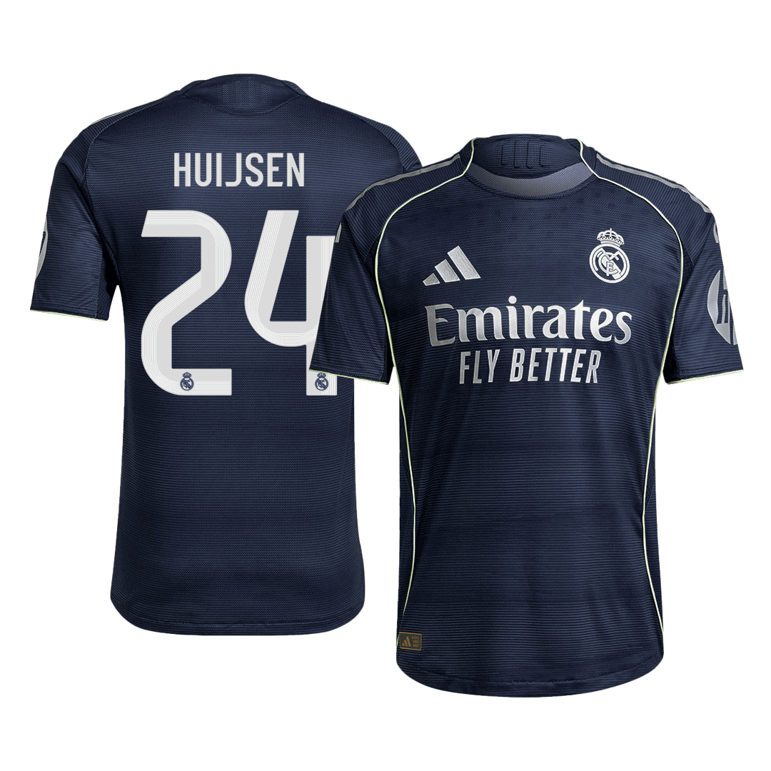Camiseta Auténtica HUIJSEN #24 Real Madrid 2025/26 Segunda Equipación-Versión Jugador