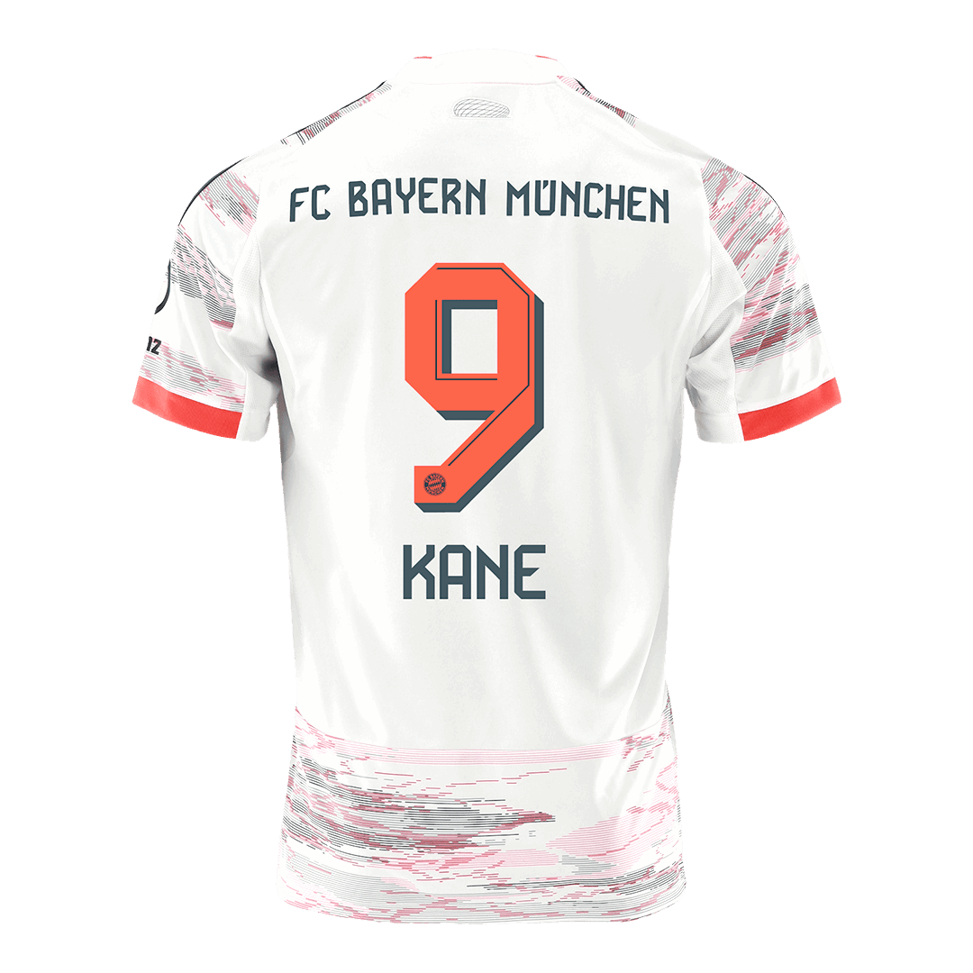 Camiseta KANE #9 Bayern Munich 2025/26 Segunda Equipación-Versión Hincha