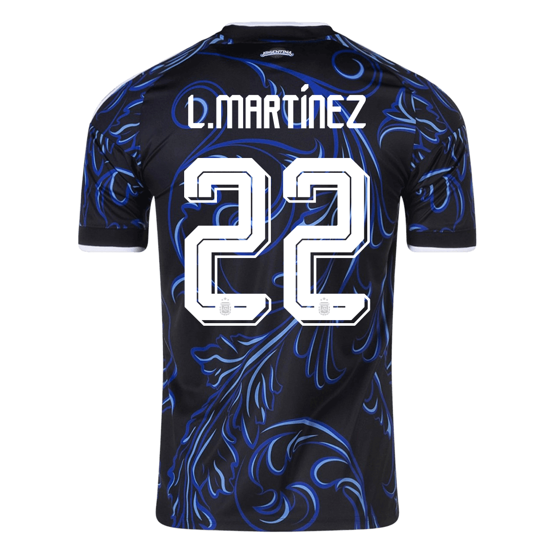 Camiseta L. MARTÍNEZ #22 Argentina 2026 Segunda Equipación Copa del Mundo - Versión Hincha