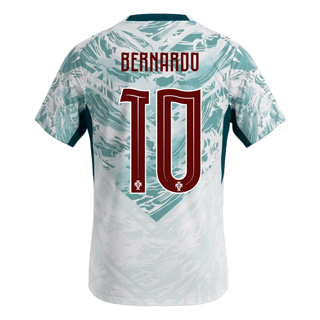 Camiseta BERNARDO #10 Portugal 2026 Segunda Equipación Copa del Mundo - Versión Hincha
