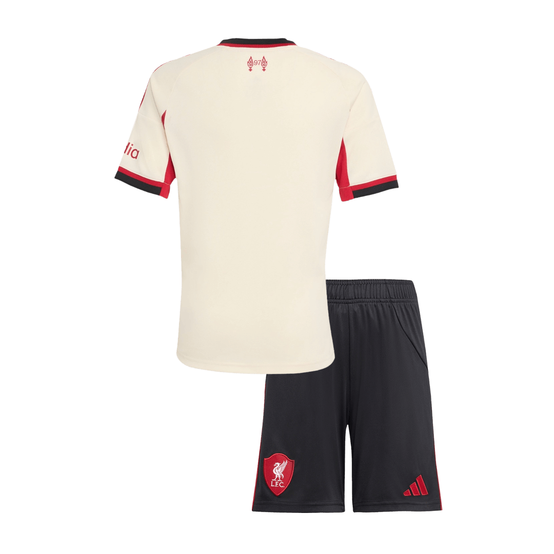 Miniconjunto Liverpool 2025/26 Segunda Equipación Niño