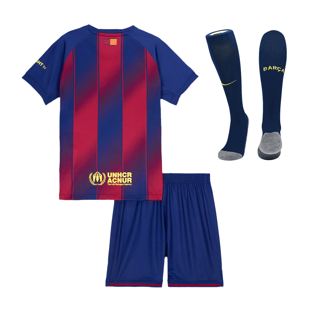 Miniconjunto Completo Barcelona 2025/26 Primera Equipación Niño
