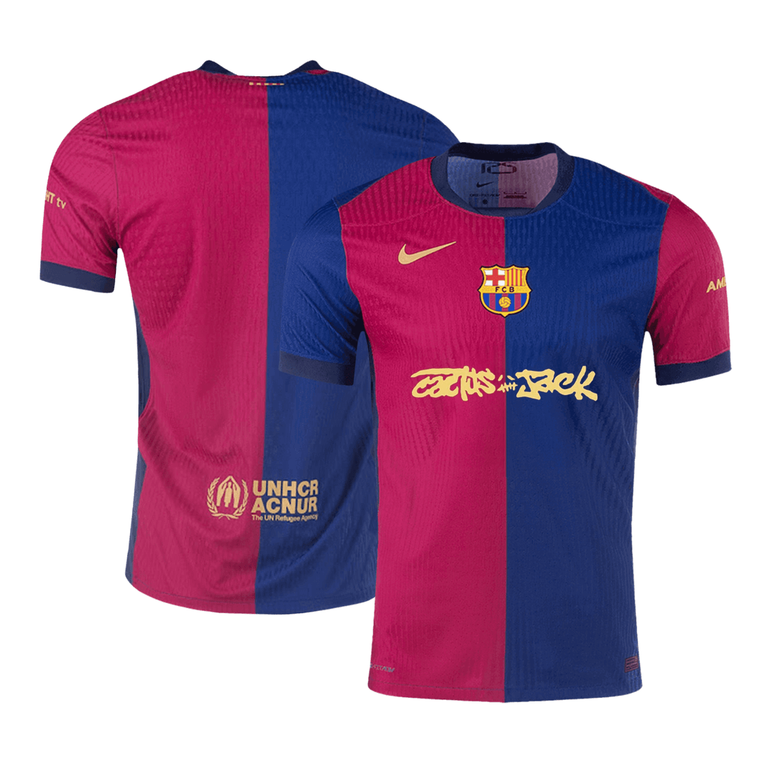 Camiseta Barcelona X Travis Scott 2024/25 Primera Equipación Hombre - Versión Jugador
