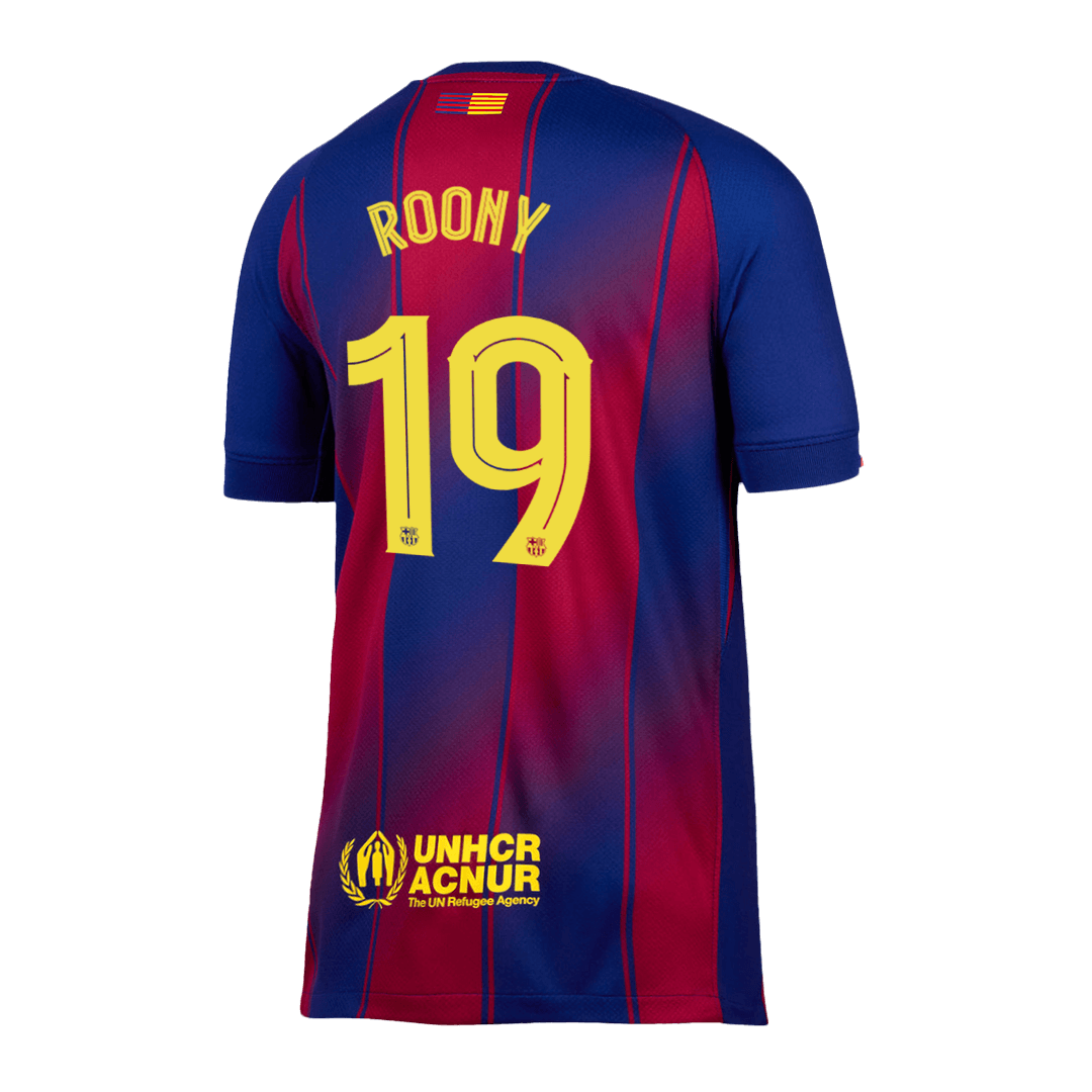 UCL Camiseta ROONY #19 Barcelona 2025/26 Primera Equipación-Versión Hincha