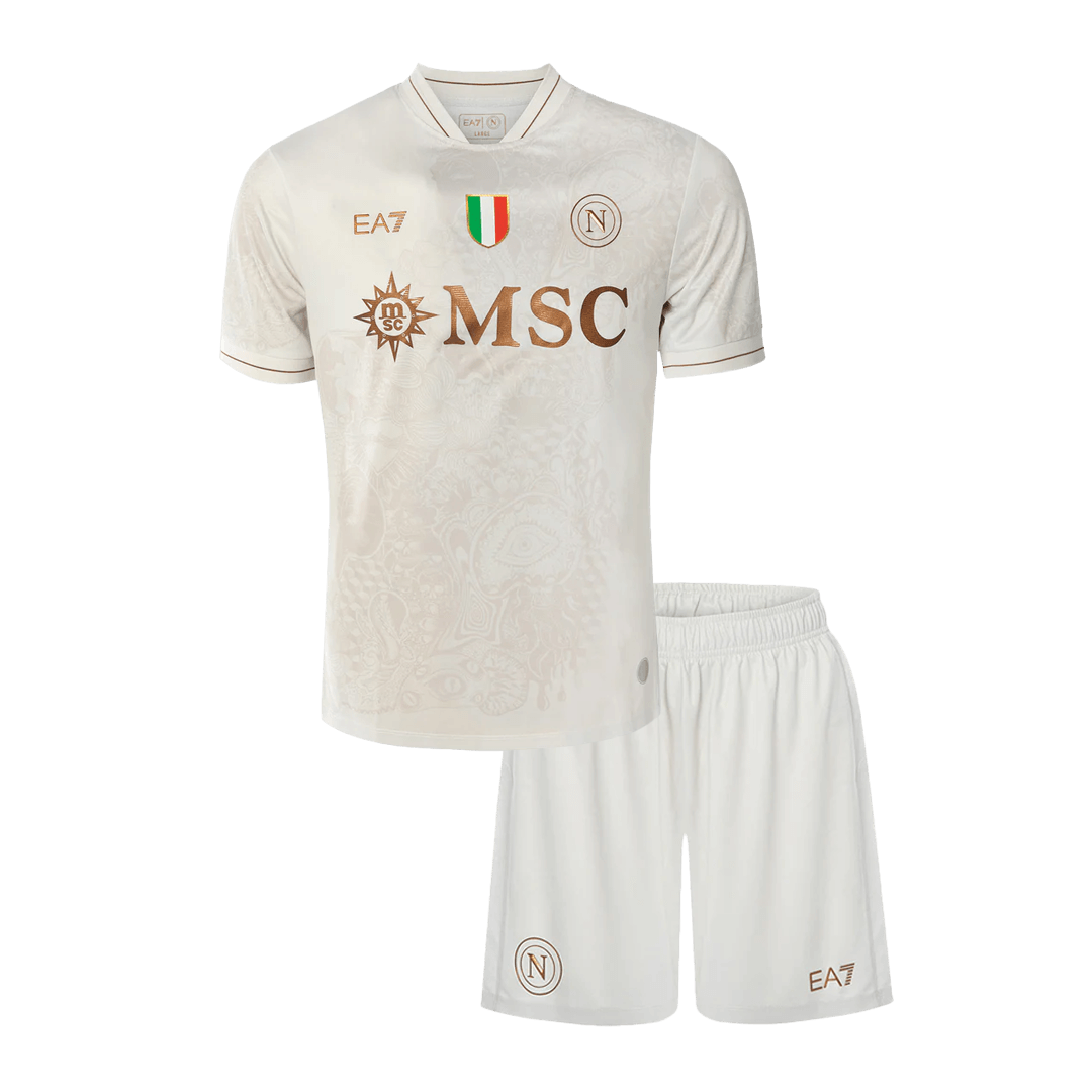 Miniconjunto Napoli 2025/26 Segunda Equipación Niño