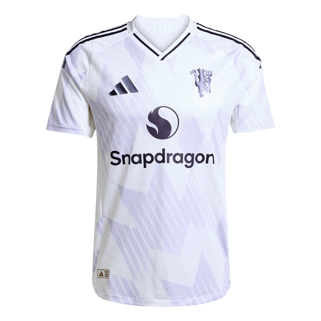 Camiseta Auténtica B.FERNANDES #8 Manchester United 2025/26 Segunda Equipación-Versión Jugador
