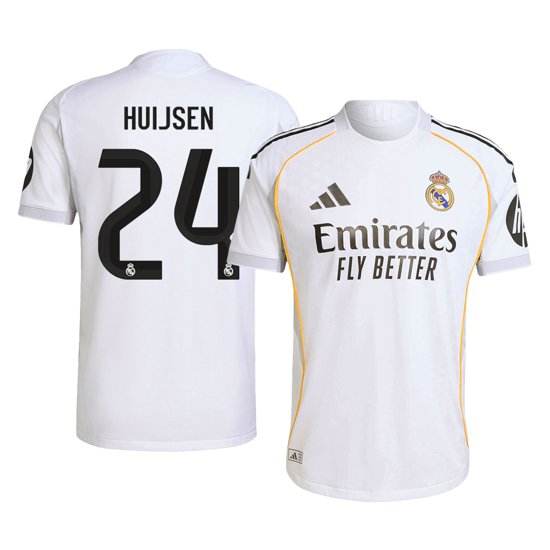 Camiseta Auténtica HUIJSEN #24 Real Madrid 2025/26 Primera Equipación-Versión Jugador