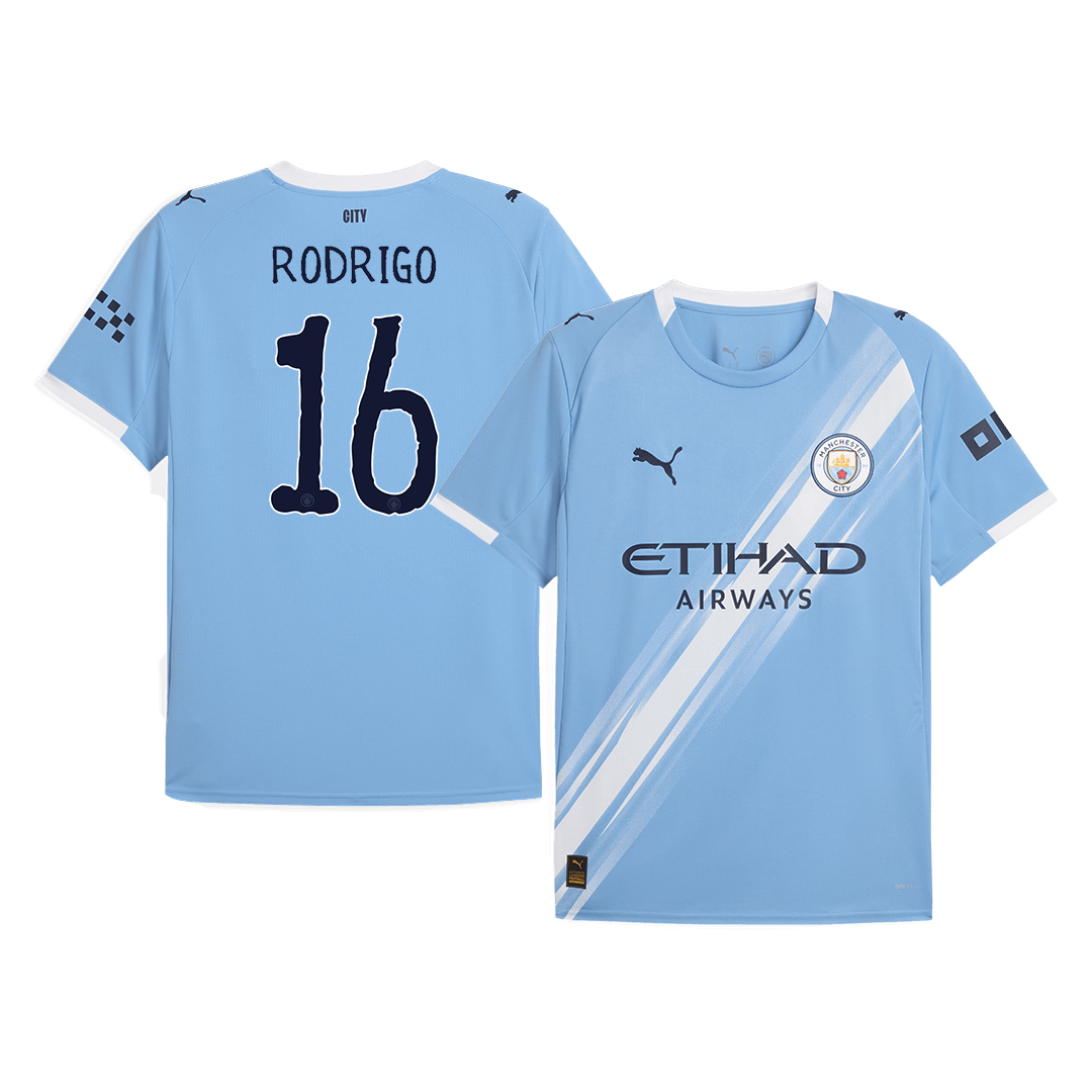 Camiseta RODRIGO #16 Manchester City 2025/26 Copa Mundial de Clubes Primera Equipación Hombre - Versión Hincha