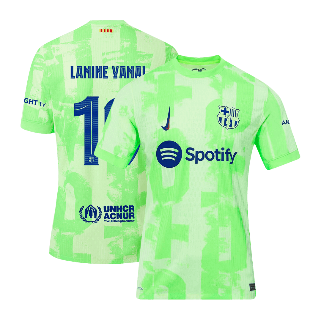 Camiseta LAMINE YAMAL #19 Barcelona 2024/25 Tercera Equipación - Versión Jugador