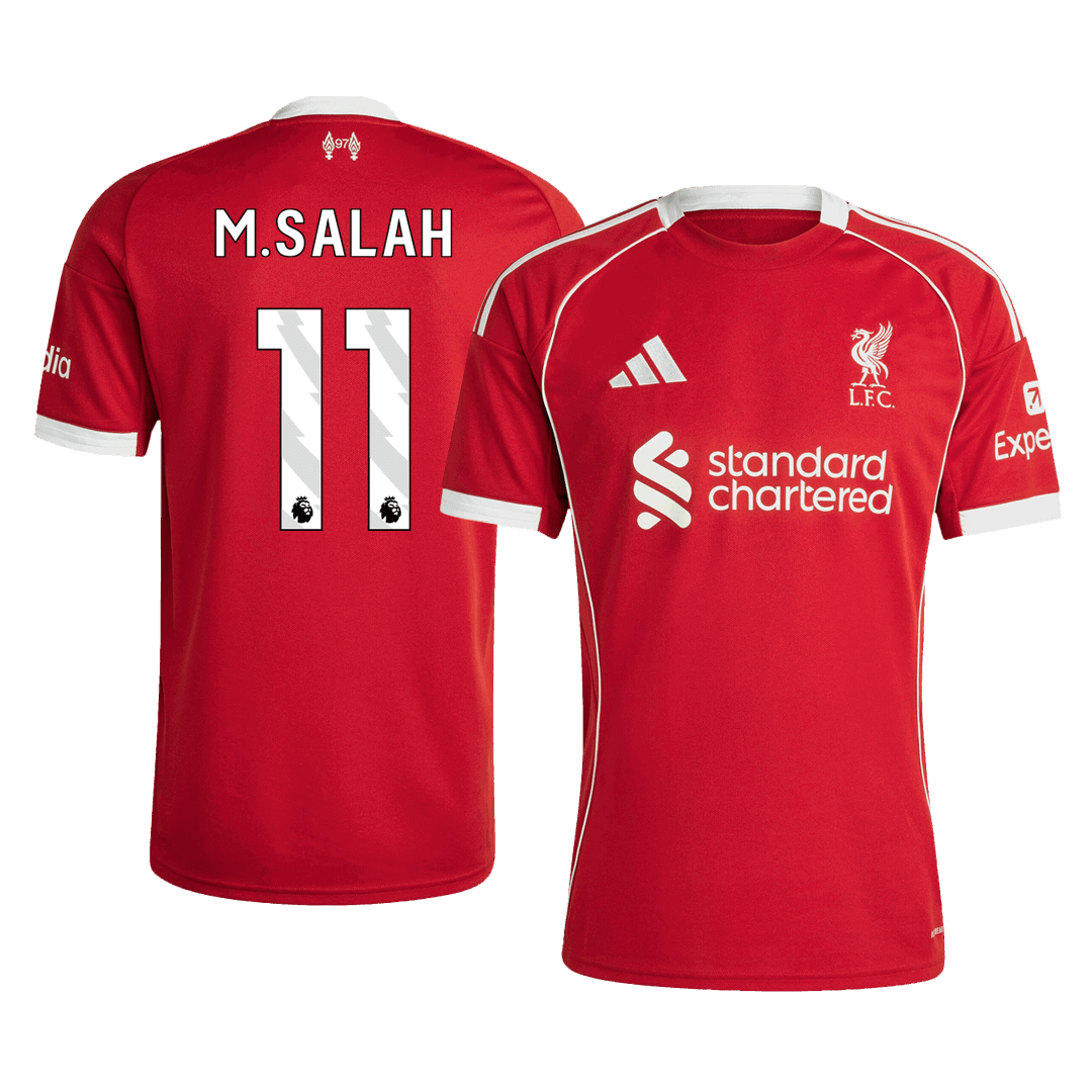 Camiseta M.SALAH #11 Liverpool 2025/26 Primera Equipación-Versión Hincha