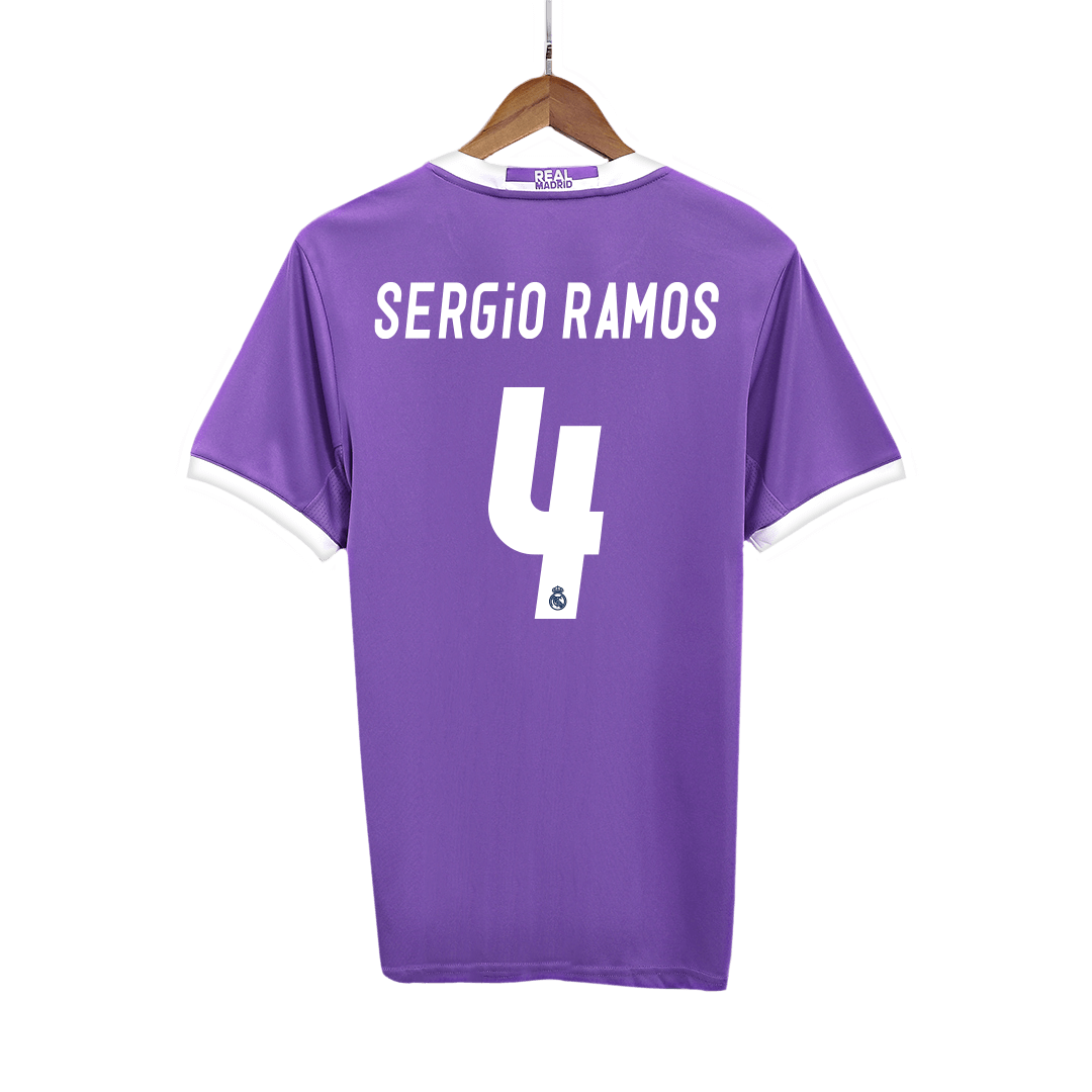 Camiseta Retro 2016/17 SERGIO RAMOS #4 Real Madrid