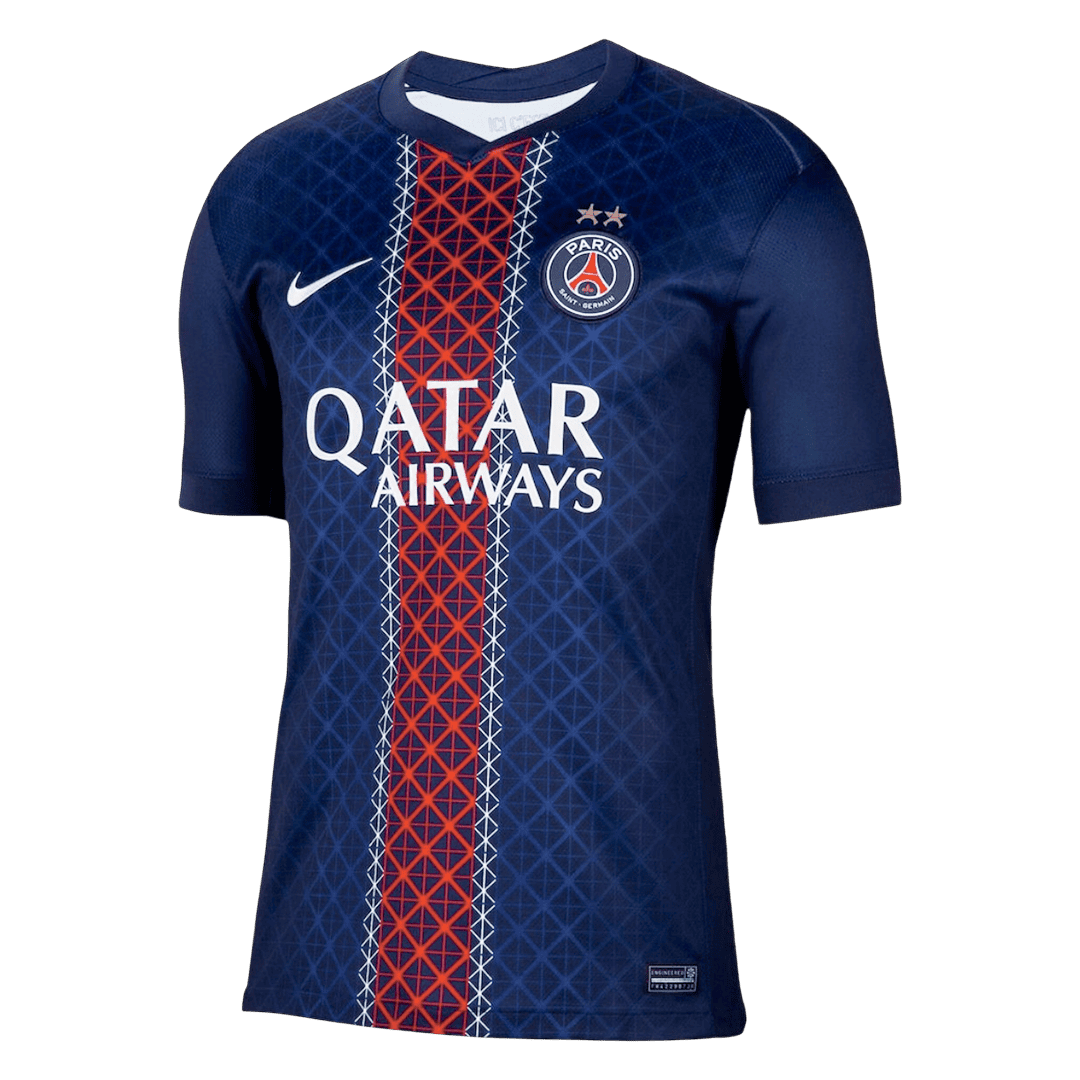 Calidad Premium Camiseta Champions of Europe #26 PSG 2025/26 Primera Equipación -Versión Hincha
