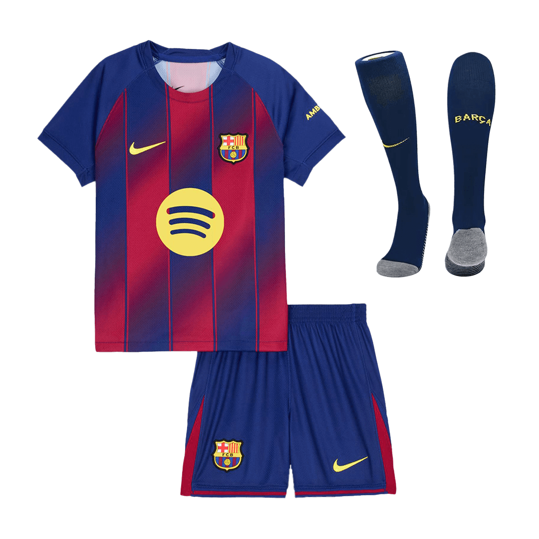 Miniconjunto Completo Barcelona 2025/26 Primera Equipación Niño