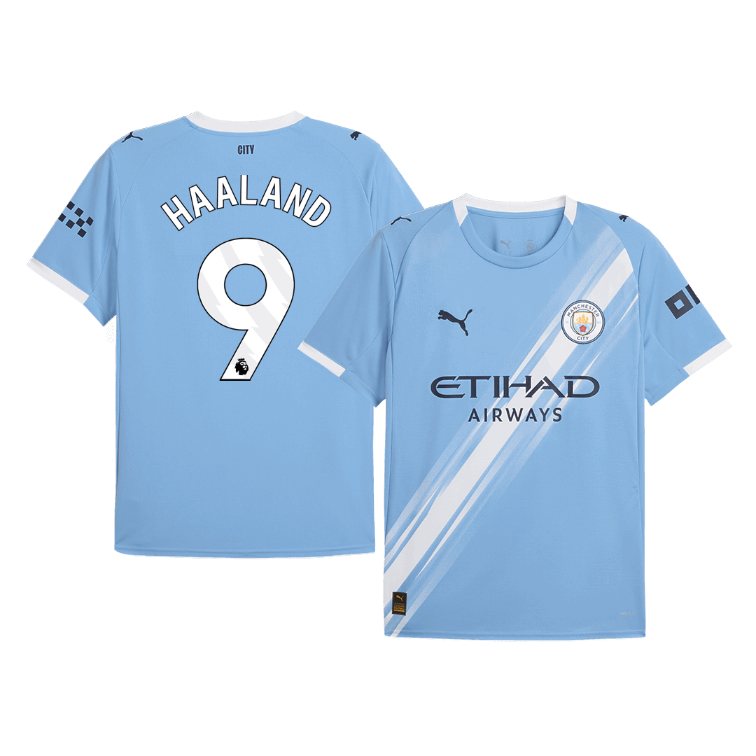 Camiseta HAALAND #9 Manchester City 2025/26 Primera Equipación-Versión Hincha