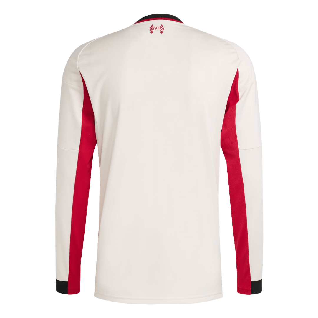Camiseta Manga Larga Liverpool 2025/26 Segunda Equipación-Versión Hincha