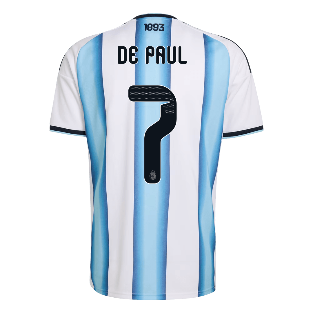 Calidad Premium Camiseta DE PAUL #7 Argentina 2026 Primera Equipación Copa del Mundo -Versión Hincha