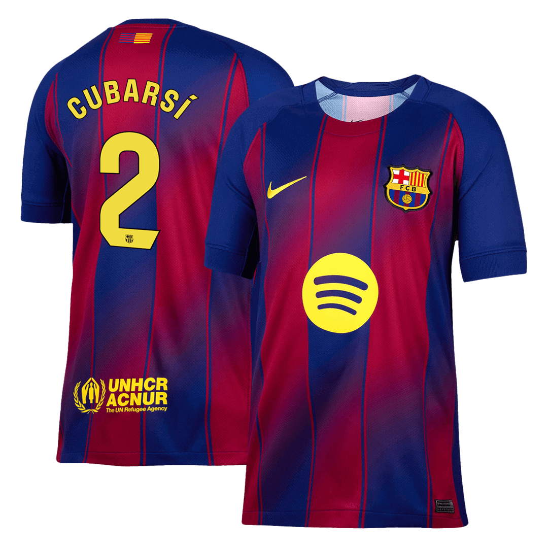 Camiseta CUBARSÍ #2 Barcelona 2025/26 Primera Equipación-Versión Hincha