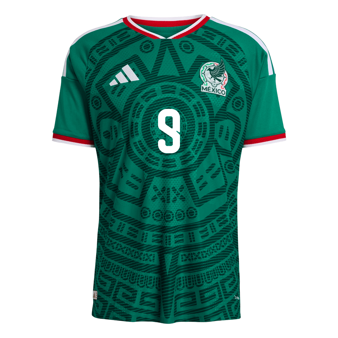 Camiseta Auténtica Raúl #9 Mexico 2026 Primera Equipación Copa del Mundo -Versión Jugador