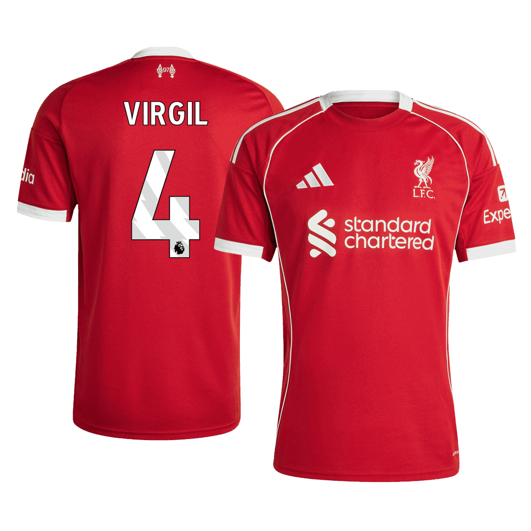 Camiseta VIRGIL #4 Liverpool 2025/26 Primera Equipación-Versión Hincha