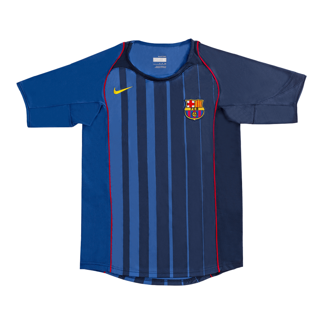 Camiseta Retro 2004/05 RONALDINHO #10 Barcelona Segunda Equipación