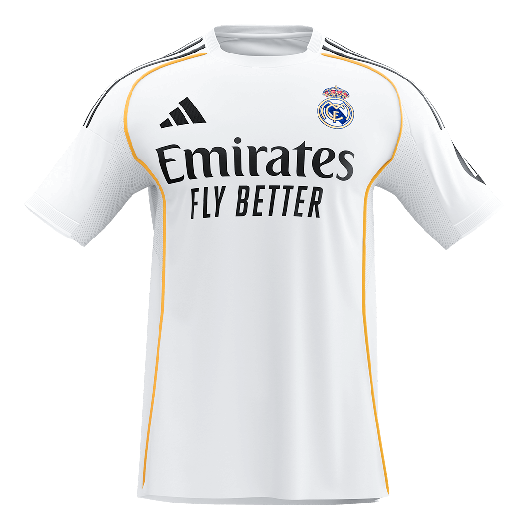 Calidad Premium Camiseta Real Madrid 2025/26 Primera Equipación-Versión Hincha