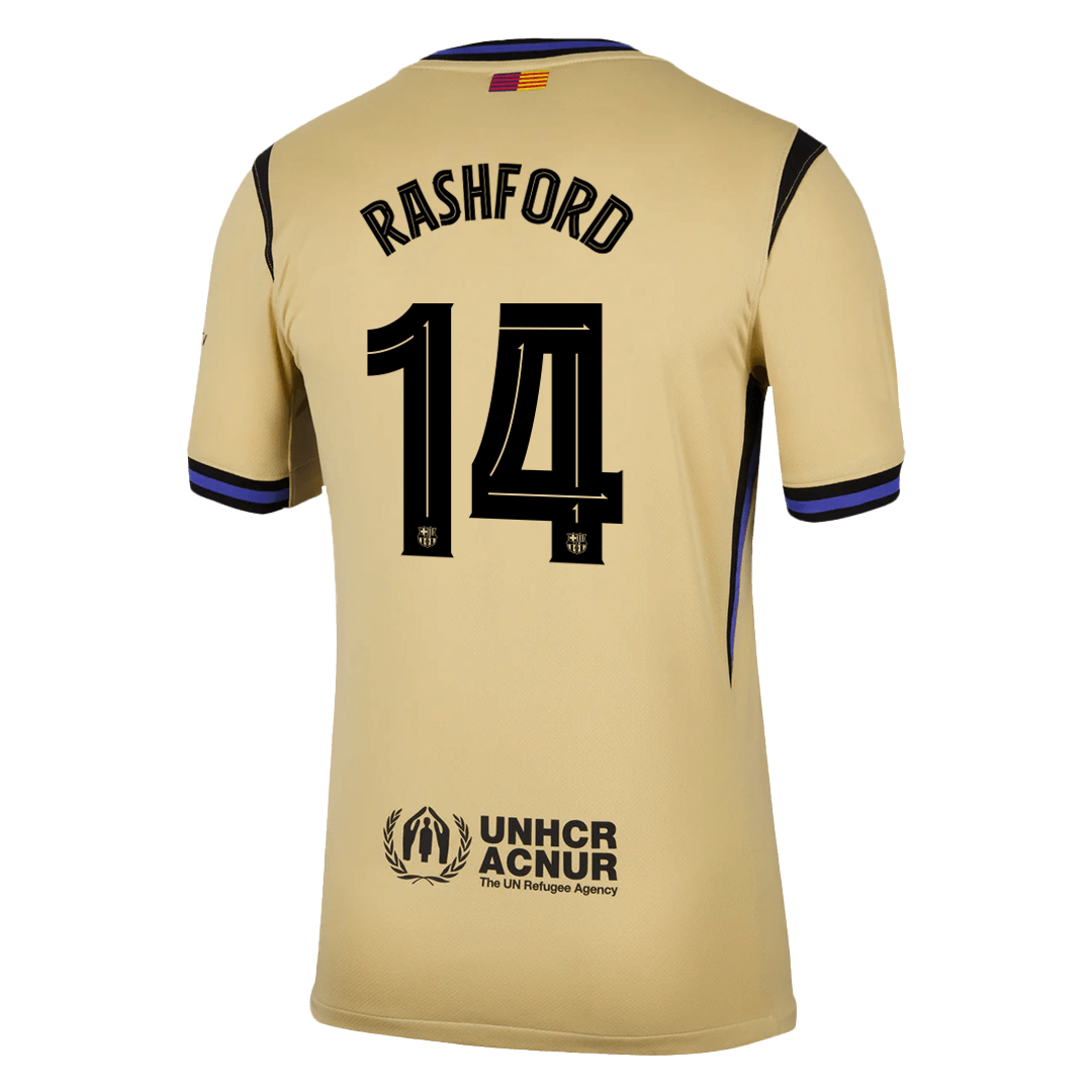 UCL Camiseta RASHFORD #14 Barcelona 2025/26 Segunda Equipación-Versión Hincha