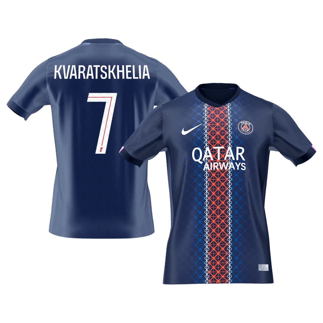 Calidad Premium Camiseta KVARATSKHELIA #7 PSG 2025/26 Primera Equipación-Versión Hincha