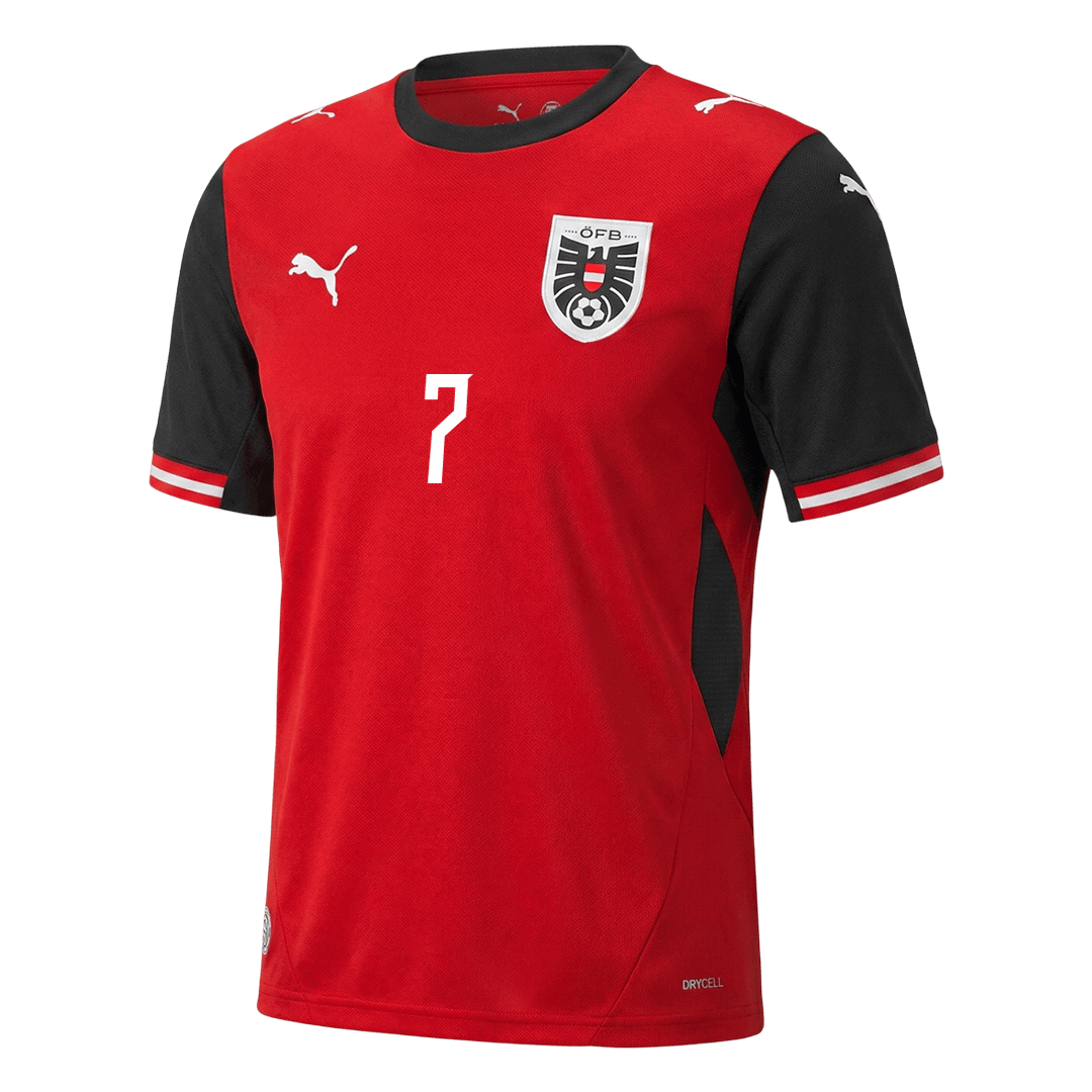 Camiseta ARNAUTOVIC #7 Austria 2026 Primera Equipación Copa del Mundo - Versión Hincha