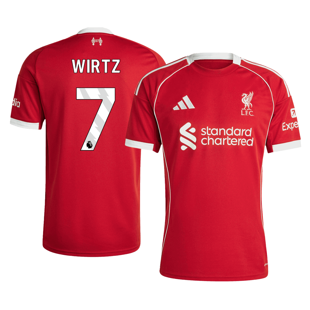 Camiseta WIRTZ #7 Liverpool 2025/26 Primera Equipación-Versión Hincha