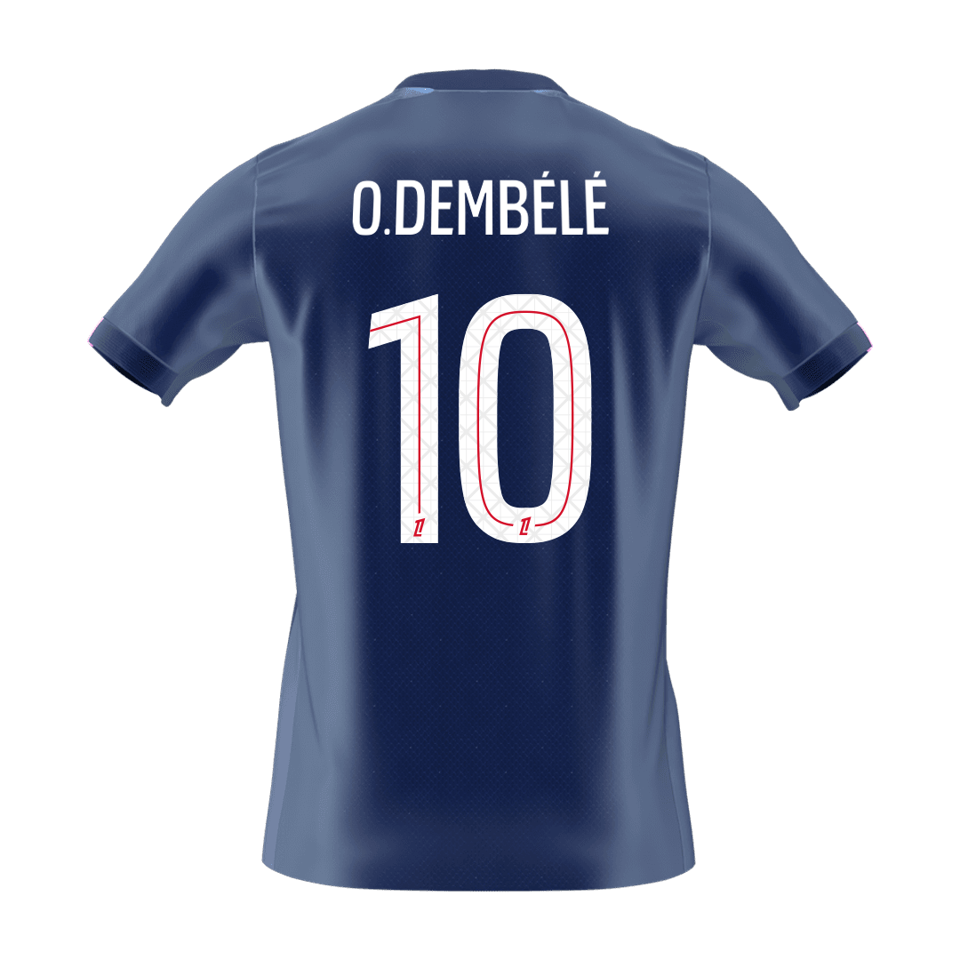 Calidad Premium Camiseta O.DEMBÉLÉ #10 PSG 2025/26 Primera Equipación-Versión Hincha