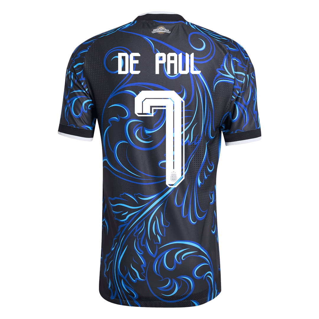 Camiseta Auténtica DE PAUL #7 Argentina 2026 Segunda Equipación Copa del Mundo -Versión Jugador