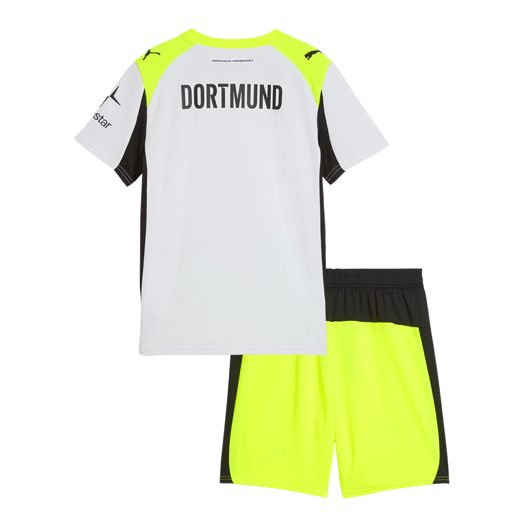 Conjunto Infantil Borussia Dortmund 2025/26 Segunda Equipación