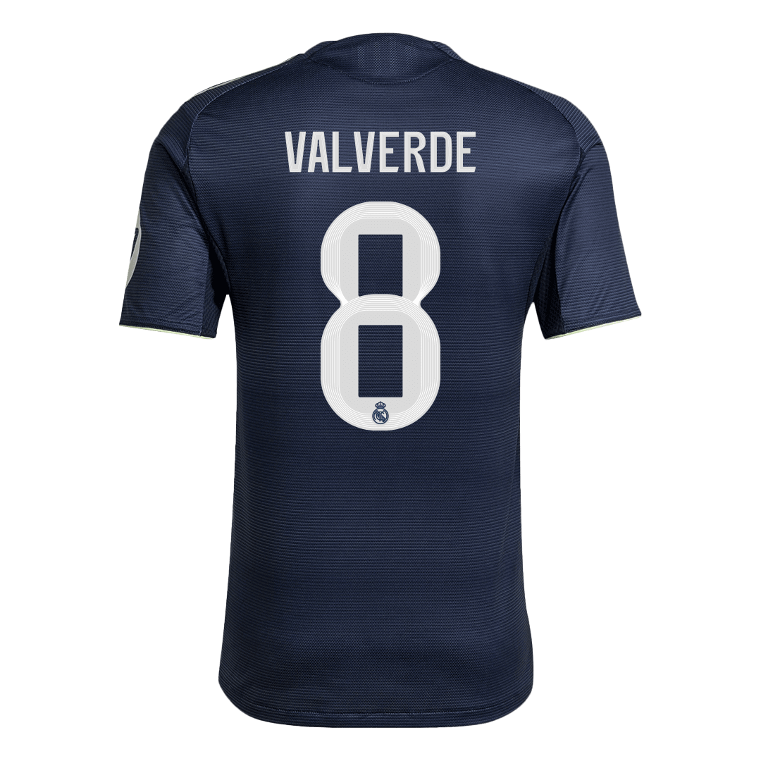 Camiseta Auténtica VALVERDE #8 Real Madrid 2025/26 Segunda Equipación-Versión Jugador