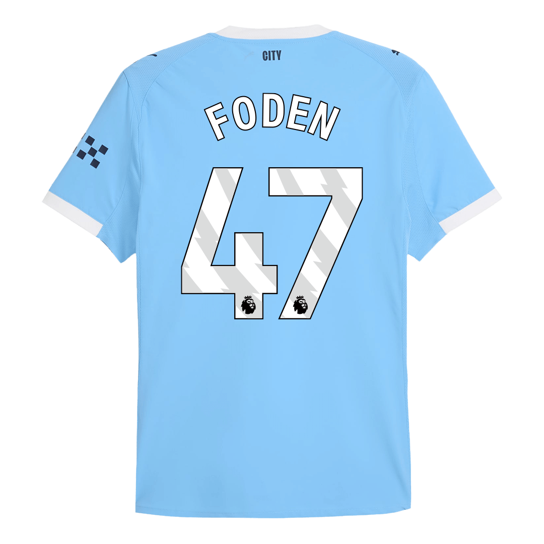 Camiseta Auténtica FODEN #47 Manchester City 2025/26 Primera Equipación-Versión Jugador